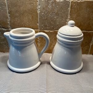 Ceramic Covered Sugar & Creamer